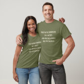 TWO PATHS DIVERGED -Green  T-Shirt (Unisex)