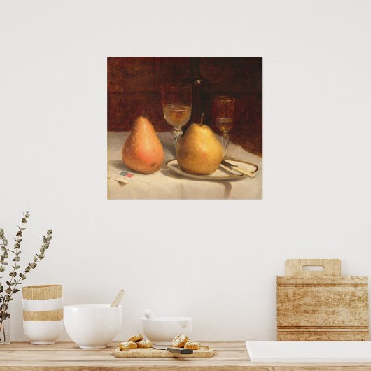 Two Pears - Sanford Gifford Fine Art Poster (Küche)