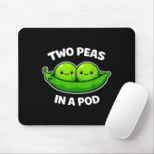 Two Peas In A D Cute Kawaii Funny  Mousepad (Mit Mouse)