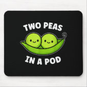 Two Peas In A Pod Cute Kawaii Funny  Mousepad (Vorne)