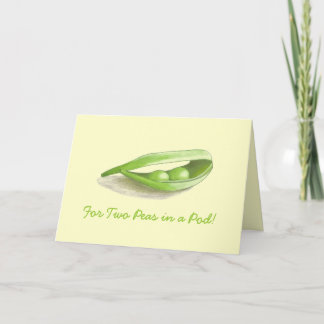 Two Peas in a Pod Wedding Card Karte