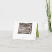 Two Peas in Pod Twins Vielen Dank Dankeskarte (Rückseite)