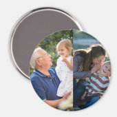 Two Photo Create Your Own Photo  Magnet (Vorderseite/Rückseite)