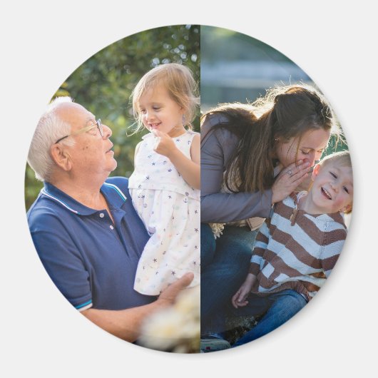 Two Photo Create Your Own Photo  Magnet (Vorne)