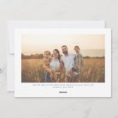 Two Photo Modern Hanukkah Feiertagskarte (Rückseite)