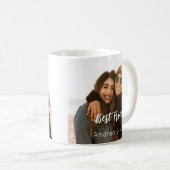 Two Photo Personalized Name Kaffeetasse (VorderseiteRechts)