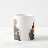 Two Photo Personalized Name Kaffeetasse (Mittel)