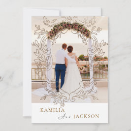 Two-Piece Modern Minimalist Folded Wedding Einladung