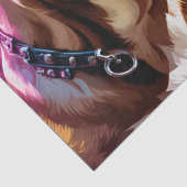 Two Pit Bulls portrait  Seidenpapier (Detail)