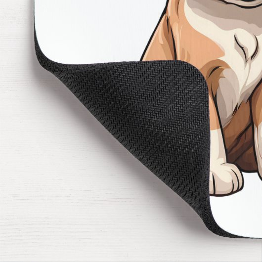 TWO PUPPIES Mouse Pad Mousepad (Ecke)