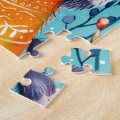 Two Raccoons Hugging in Winter Puzzle (Seite)