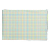 Two rectangular placemats with a pastel plaid  kissenbezug (Rückseite)