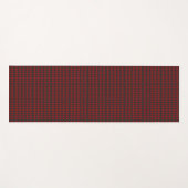Two red and black geometric pattern ties yogamatte (Vorderseite (Horizontal))