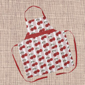 Two Red Cherries Illustration | Cute Fruit Art  Schürze