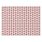 Two Red Cherries Illustration | Cute Fruit Art  Tischdecke (Vorderseite (Horizontal))