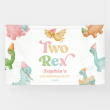 Two Rex Dinosaur 2nd Second Birthday Party