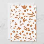 Two-Rex Dinosaur Geburtstag Einladung (Rückseite)