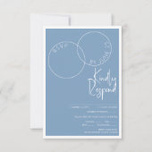 Two Rings Response Card RSVP Karte (Vorderseite)