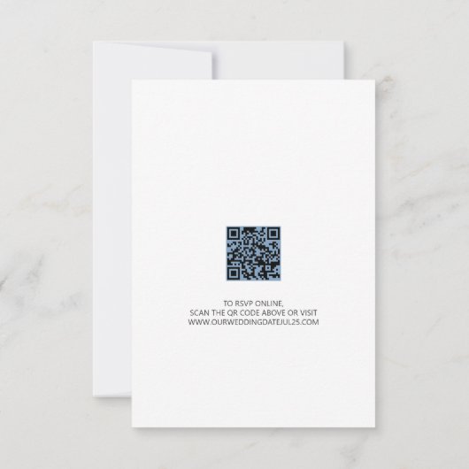 Two Rings Response Card RSVP Karte (Rückseite)