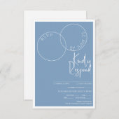 Two Rings Response Card RSVP Karte (Vorne/Hinten)