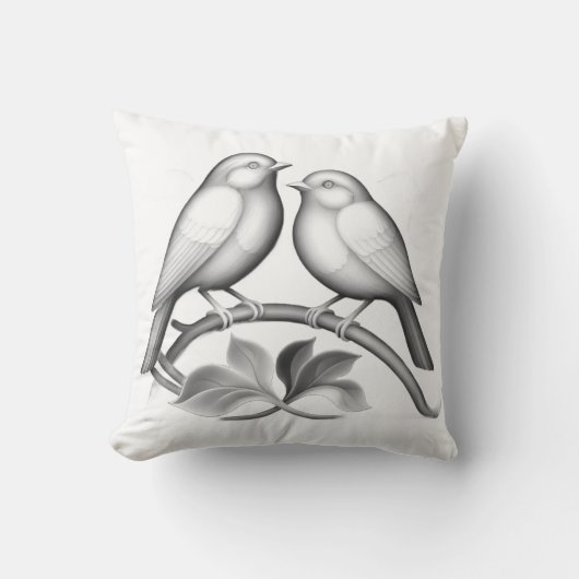 Two Robins cushion Kissen (Vorderseite)