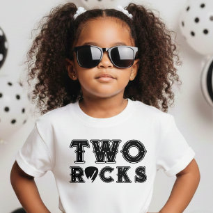 Two Rocks Gitarrenplektrum 2. Geburtstagsfeier Baby T-shirt