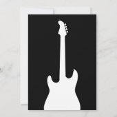 Two Rocks Guitar Pick 2nd Birthday Party Einladung (Rückseite)