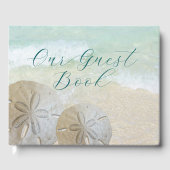 Two Sand Dollars Wedding Guest Book Gästebuch (Vorderseite)