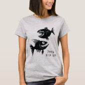 Two scary fish, personalized T-Shirt (Vorderseite)