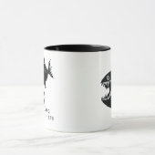 Two scary fish, personalized tasse (Zentrum)