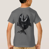 Two scary fish, tattoo style, personalized T-Shirt (Rückseite)