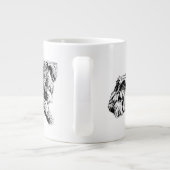 Two Schnauzers – Black & White Dog Mug Jumbo-Tasse (Rückseite)