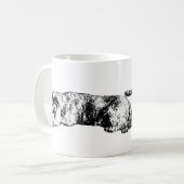 Two Schnauzers – Black & White Dog Mug Kaffeetasse (Vorderseite Links)
