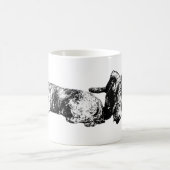 Two Schnauzers – Black & White Dog Mug Kaffeetasse (Mittel)