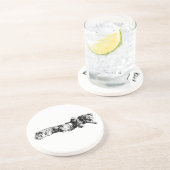Two Schnauzers – Ink Art Dog Coaster Getränkeuntersetzer (Seite)
