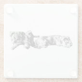 Two Schnauzers – Ink Art Dog Coaster Glasuntersetzer (Rückseite)