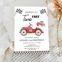 TWO schnelle Rennwagen-Jungs 2. Geburtstag