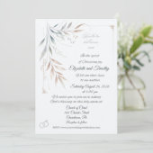 Two Shall Become One Christian Wedding Invitation Einladung (Stehend Vorderseite)