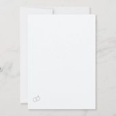 Two Shall Become One Christian Wedding Invitation Einladung (Rückseite)