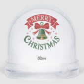 Two-Sided Customizable Snow Globe Snow Globe Schneekugeln (Rückseite)