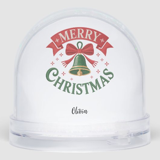 Two-Sided Customizable Snow Globe Snow Globe Schneekugeln (Rückseite)