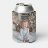 Two Sided Full Family Holiday Photos Dosenkühler (Kanne Rückseite)