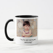 Two-sided funny child sayings mug tasse (Links)