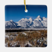Two sided Grand Teton NP Keramikornament (Vorderseite)