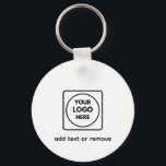 Two Sided Logo QR Code Clean Business Keychains Schlüsselanhänger<br><div class="desc">Promote your company with this two sided logo and QR code business keychain. Designed with a clean modern style, it’s perfect for small businesses and professional branding. Add your custom logo on one side and a scannable QR code on the other for easy marketing, networking, and stylish promotional business accessories....</div>