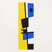 Two Sides Of Ethnicity Yellow Blue Black White Yogamatte (Vorderseite)