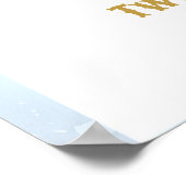 Two Silly Geese Boy & Girl Twins Birthday Welcome Poster (Ecke)