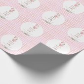 Two Silly Goose 2nd Birthday Pink Geschenkpapier (Ecke)