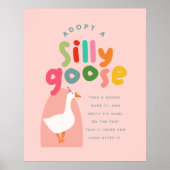 Two Silly Goose Birthday Adoption Station Poster (Vorne)