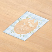 Two Silly Goose Blue Gingham 2nd Birthday Acryleinladungen (Ablage )